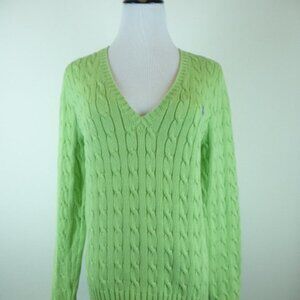 NWT RALPH LAUREN cotton cable pony sweater xl